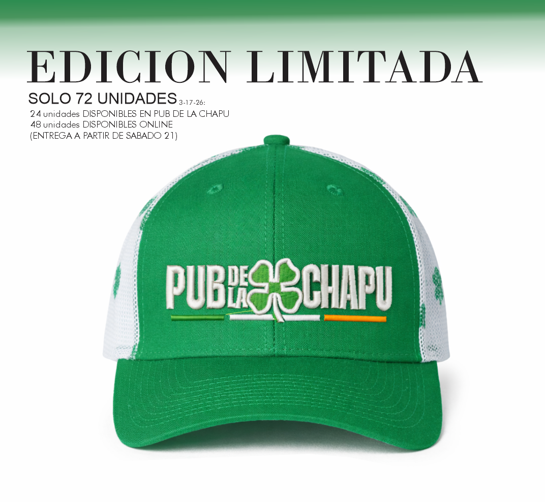 LIMITED EDITION PUB 21ST ANNIVERSARY HAT  "THE REAL IRISH" GREEN SHAMROCK